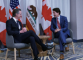 Newsom Talks With Trudeau At World Cup Event
