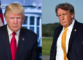 Trump’s Brown Hair Sparks Online Buzz After New Jersey Arrival